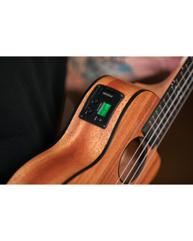 Ortega RUHZ-CE-MM Horizon Series Concert Preamp Ukulele 4 String - Mahogany Natural