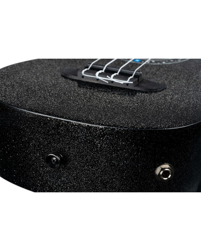 Ortega RUHZ-CE-STAR Horizon Series Concert Ukulele 4 String - Black Sparkle + Bag