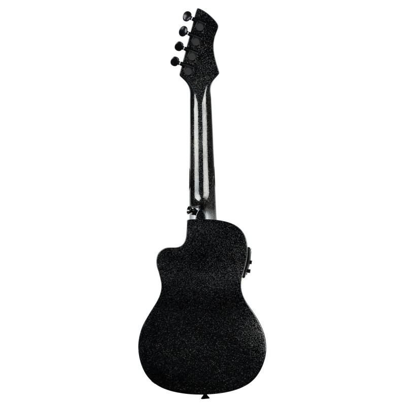 Ortega RUHZ-CE-STAR Horizon Series Concert Ukulele 4 String - Black Sparkle + Bag