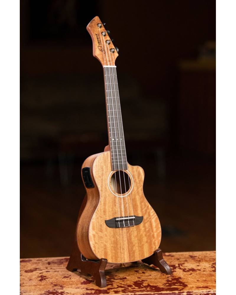 Ortega RUMG-CE Horizon Series Concert Preamp Ukulele 4 String - Mango Natural + Bag