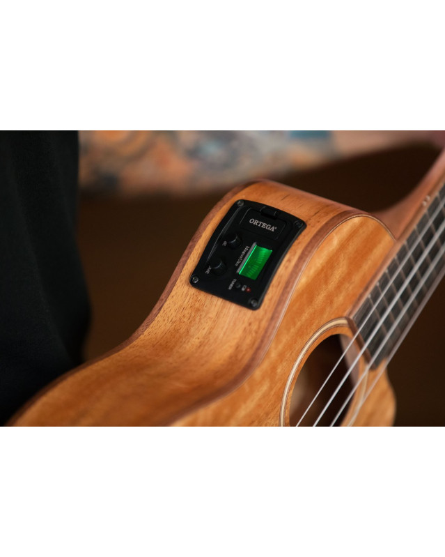Ortega RUMG-CE Horizon Series Concert Preamp Ukulele 4 String - Mango Natural + Bag