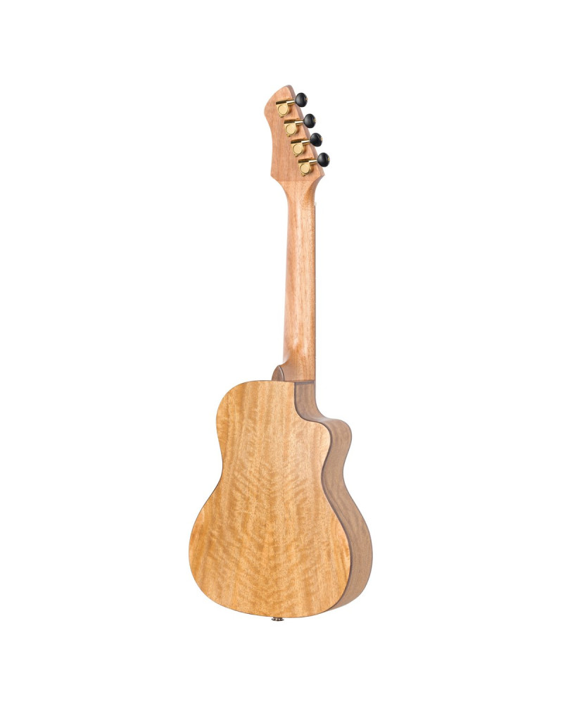Ortega RUMG-CE-L Horizon Series Concert Preamp Ukulele 4 String Lefty - Mango Natural + Bag