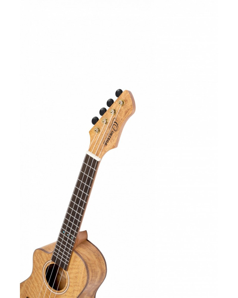 Ortega RUMG-CE-L Horizon Series Concert Preamp Ukulele 4 String Lefty - Mango Natural + Bag