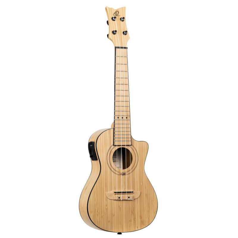 Ortega RUNAB-CC Bamboo Series Concert Ukulele 4 String - Solid Bamboo Natural + Bag