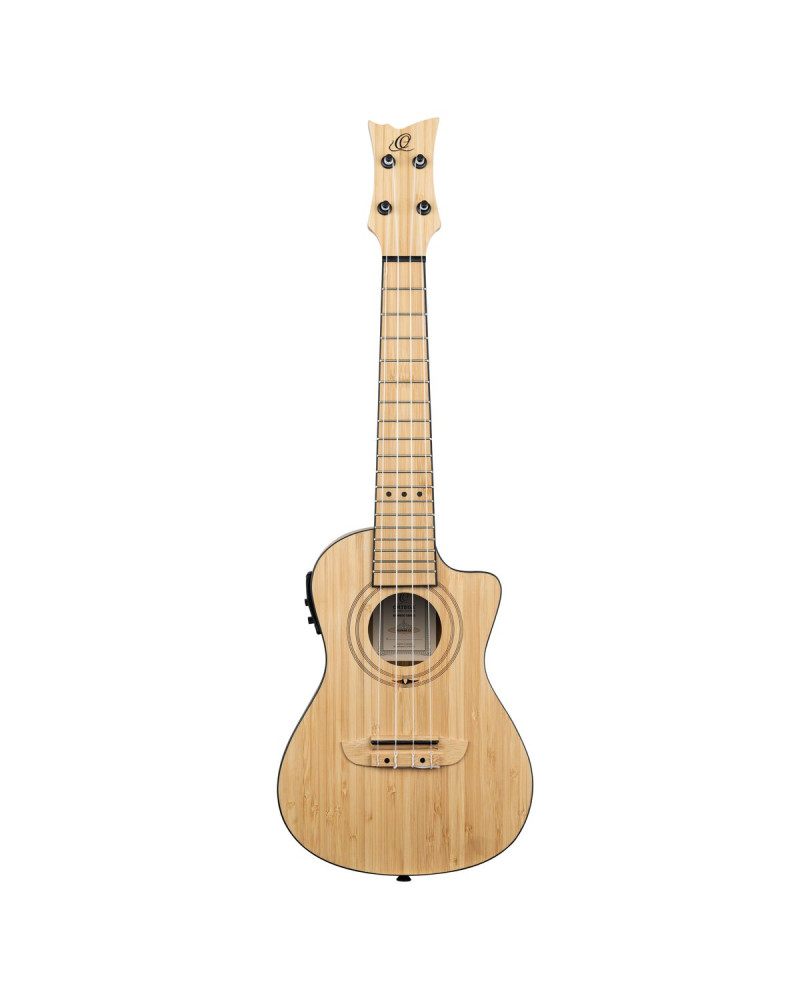 Ortega RUNAB-CC Bamboo Series Concert Ukulele 4 String - Solid Bamboo Natural + Bag