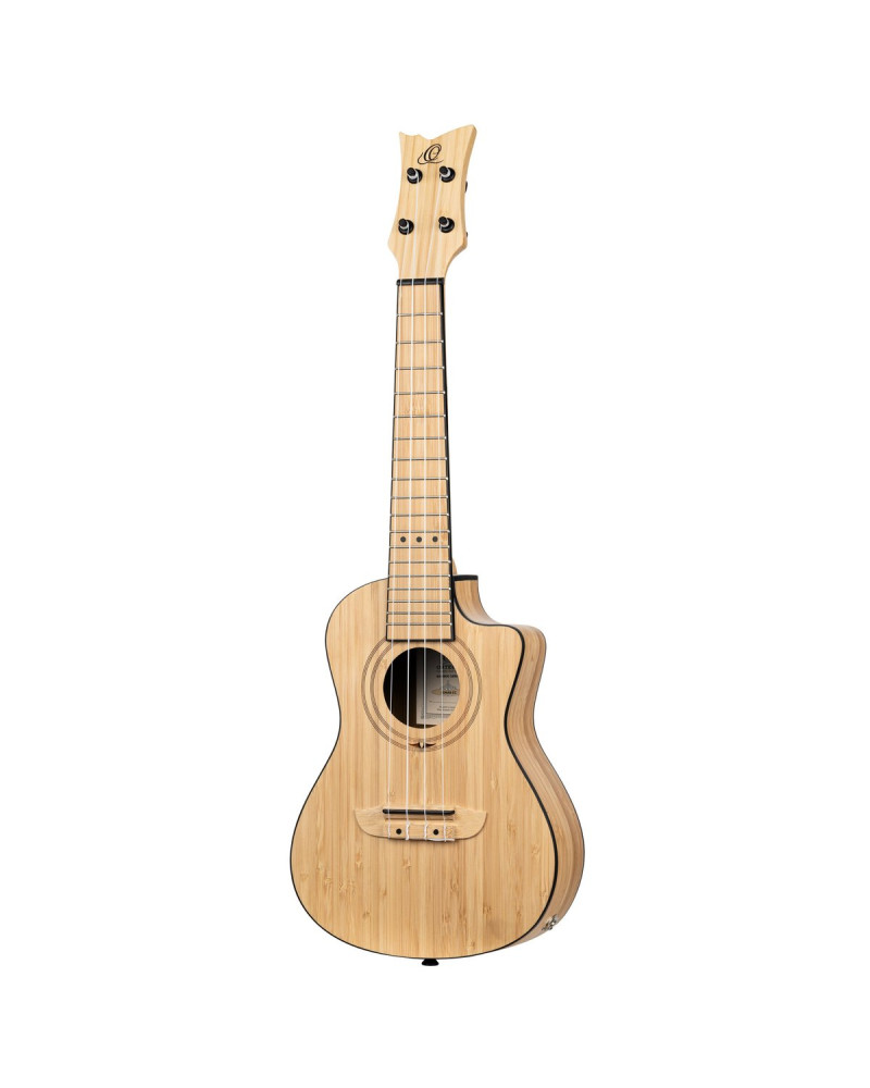 Ortega RUNAB-CC Bamboo Series Concert Ukulele 4 String - Solid Bamboo Natural + Bag