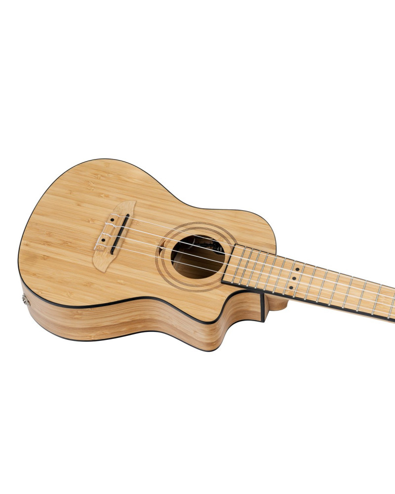 Ortega RUNAB-CC Bamboo Series Concert Ukulele 4 String - Solid Bamboo Natural + Bag