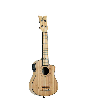 Ortega RUNAB-SO Bamboo Series Soprano Ukulele 4 String - Solid Bamboo Natural + Bag