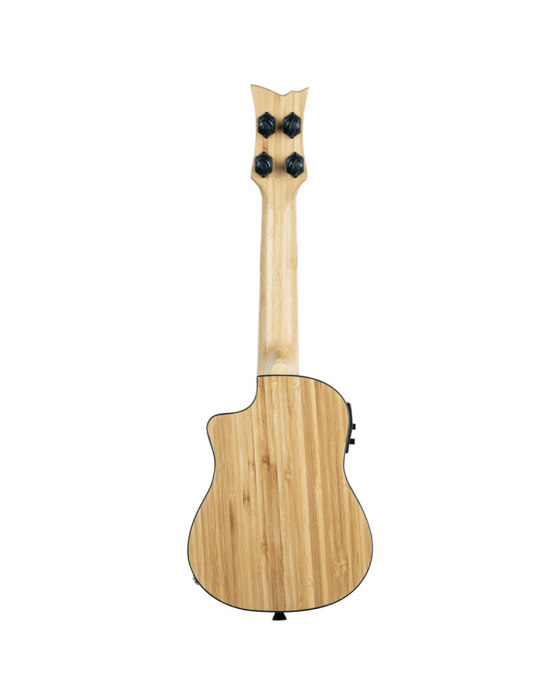 Ortega RUNAB-SO Bamboo Series Soprano Ukulele 4 String - Solid Bamboo Natural + Bag