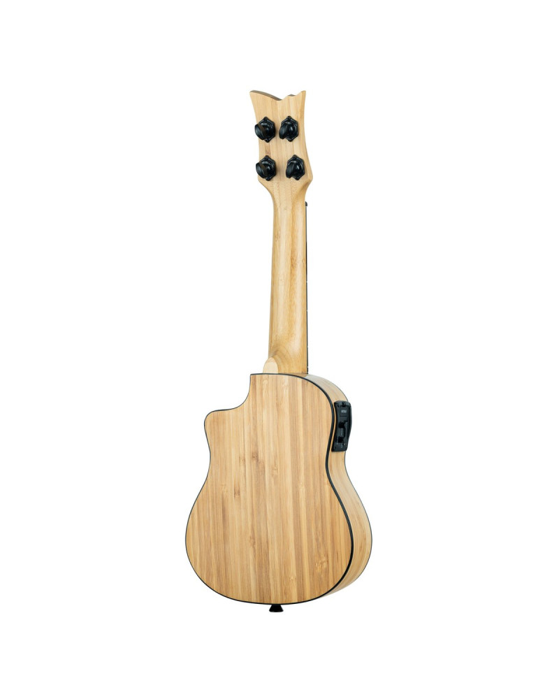 Ortega RUNAB-SO Bamboo Series Soprano Ukulele 4 String - Solid Bamboo Natural + Bag
