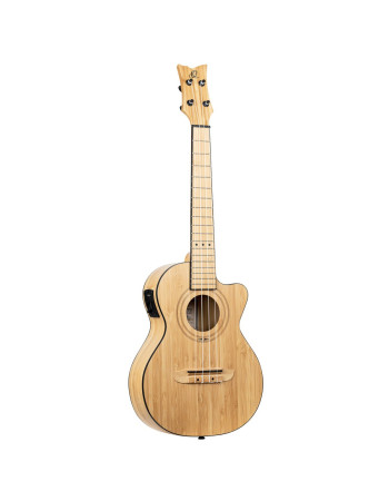 Ortega RUNAB-TE Bamboo Series Tenor Ukulele 4 String - Solid Bamboo Natural + Bag