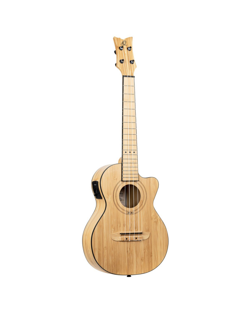 Ortega RUNAB-TE Bamboo Series Tenor Ukulele 4 String - Solid Bamboo Natural + Bag