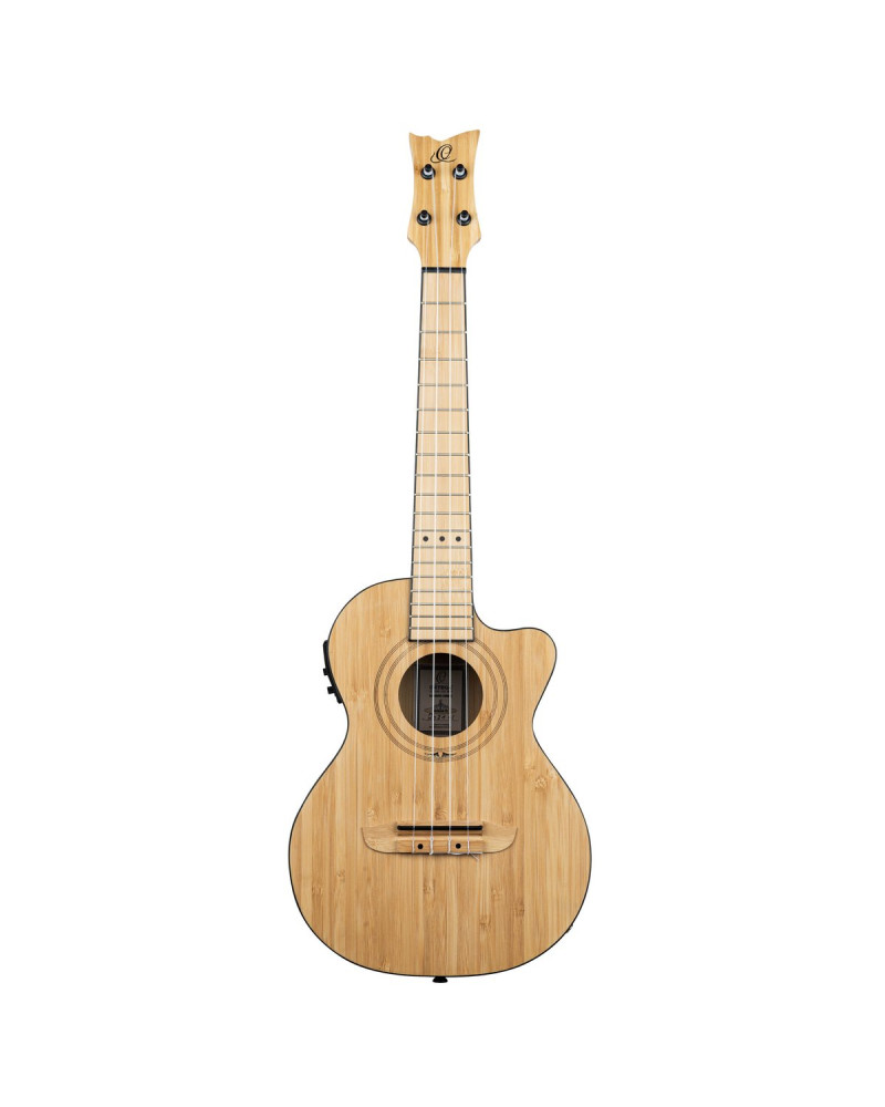 Ortega RUNAB-TE Bamboo Series Tenor Ukulele 4 String - Solid Bamboo Natural + Bag