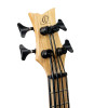 Ortega RUNAB-UB Bamboo Series Short Scale Uke Bass 4 String - Solid Bamboo + Bag