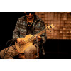 Ortega RUNAB-UB Bamboo Series Short Scale Uke Bass 4 String - Solid Bamboo + Bag