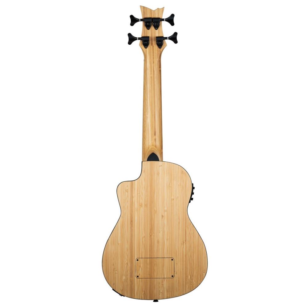Ortega RUNAB-UB Bamboo Series Short Scale Uke Bass 4 String - Solid Bamboo + Bag