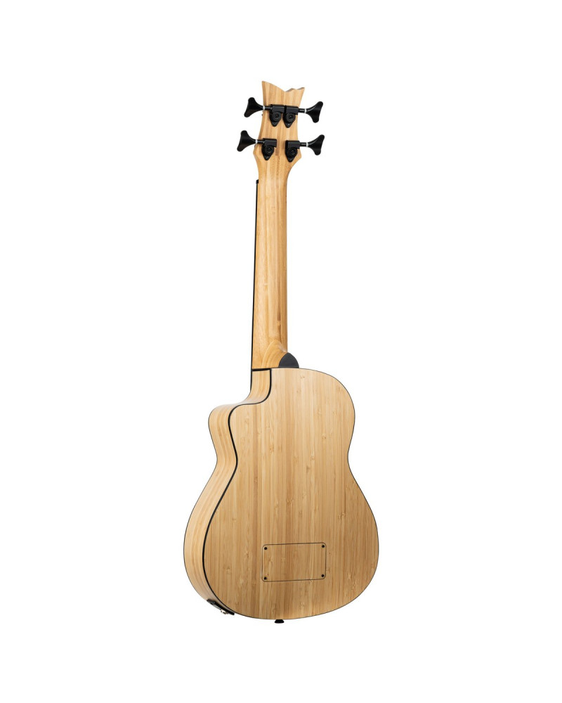 Ortega RUNAB-UB Bamboo Series Short Scale Uke Bass 4 String - Solid Bamboo + Bag