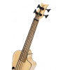Ortega RUNAB-UB Bamboo Series Short Scale Uke Bass 4 String - Solid Bamboo + Bag