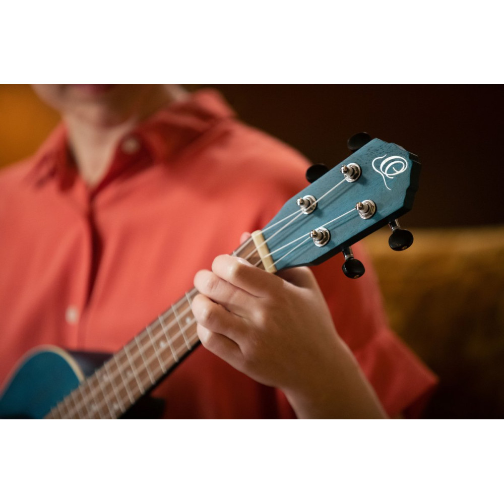 Ortega RUOCEAN Earth Series Concert Ukulele 4 String - Ocean Blue