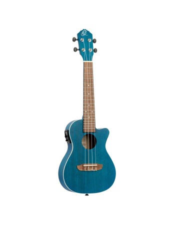 Ortega RUOCEAN-CE Earth Series Concert Preamp Ukulele 4 String - Ocean Blue
