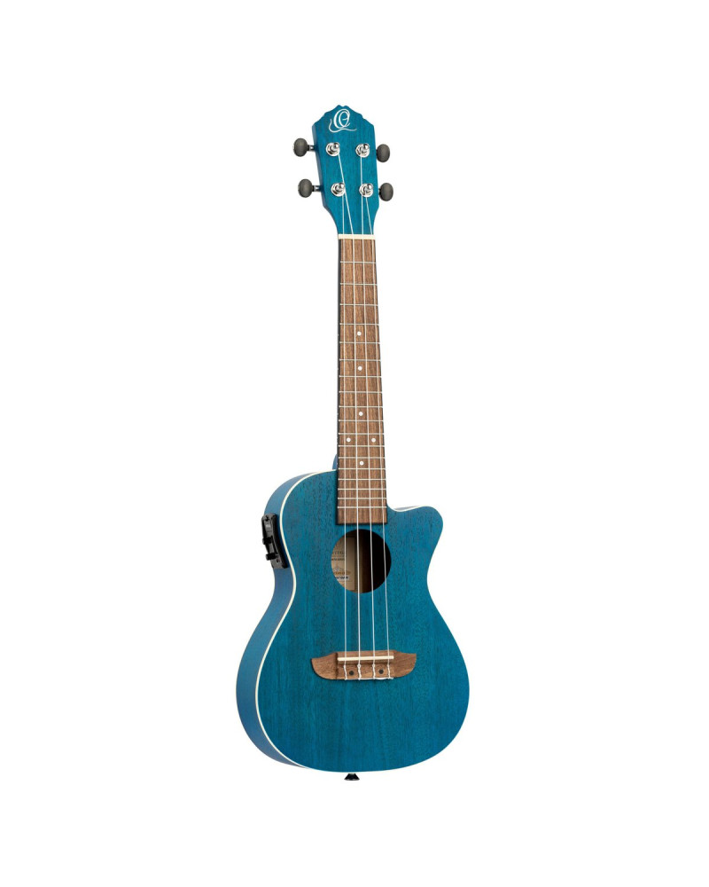 Ortega RUOCEAN-CE Earth Series Concert Preamp Ukulele 4 String - Ocean Blue