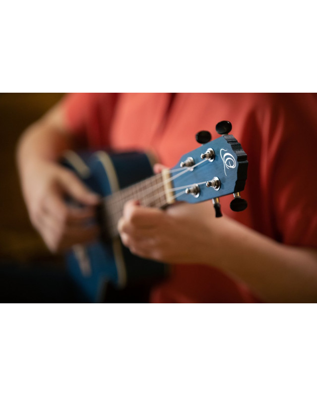 Ortega RUOCEAN-CE Earth Series Concert Preamp Ukulele 4 String - Ocean Blue