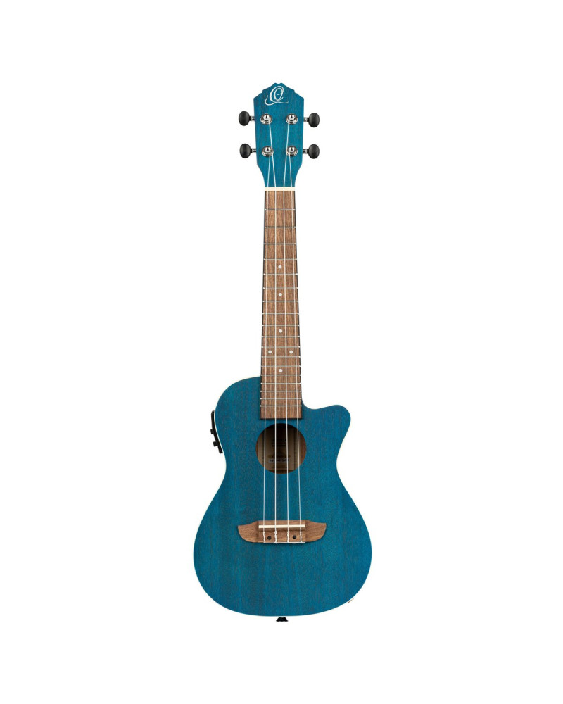 Ortega RUOCEAN-CE Earth Series Concert Preamp Ukulele 4 String - Ocean Blue