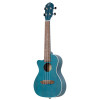 Ortega RUOCEAN-CE-L Earth Series Concert Preamp Ukulele 4 String Lefty - Ocean Blue