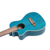 Ortega RUOCEAN-CE-L Earth Series Concert Preamp Ukulele 4 String Lefty - Ocean Blue