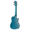 Ortega RUOCEAN-CE-L Earth Series Concert Preamp Ukulele 4 String Lefty - Ocean Blue