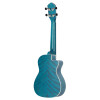 Ortega RUOCEAN-CE-L Earth Series Concert Preamp Ukulele 4 String Lefty - Ocean Blue