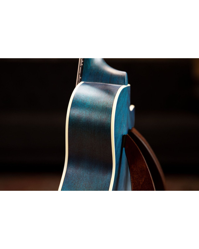 Ortega RUOCEAN-CE-L Earth Series Concert Preamp Ukulele 4 String Lefty - Ocean Blue