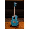 Ortega RUOCEAN-CE-L Earth Series Concert Preamp Ukulele 4 String Lefty - Ocean Blue