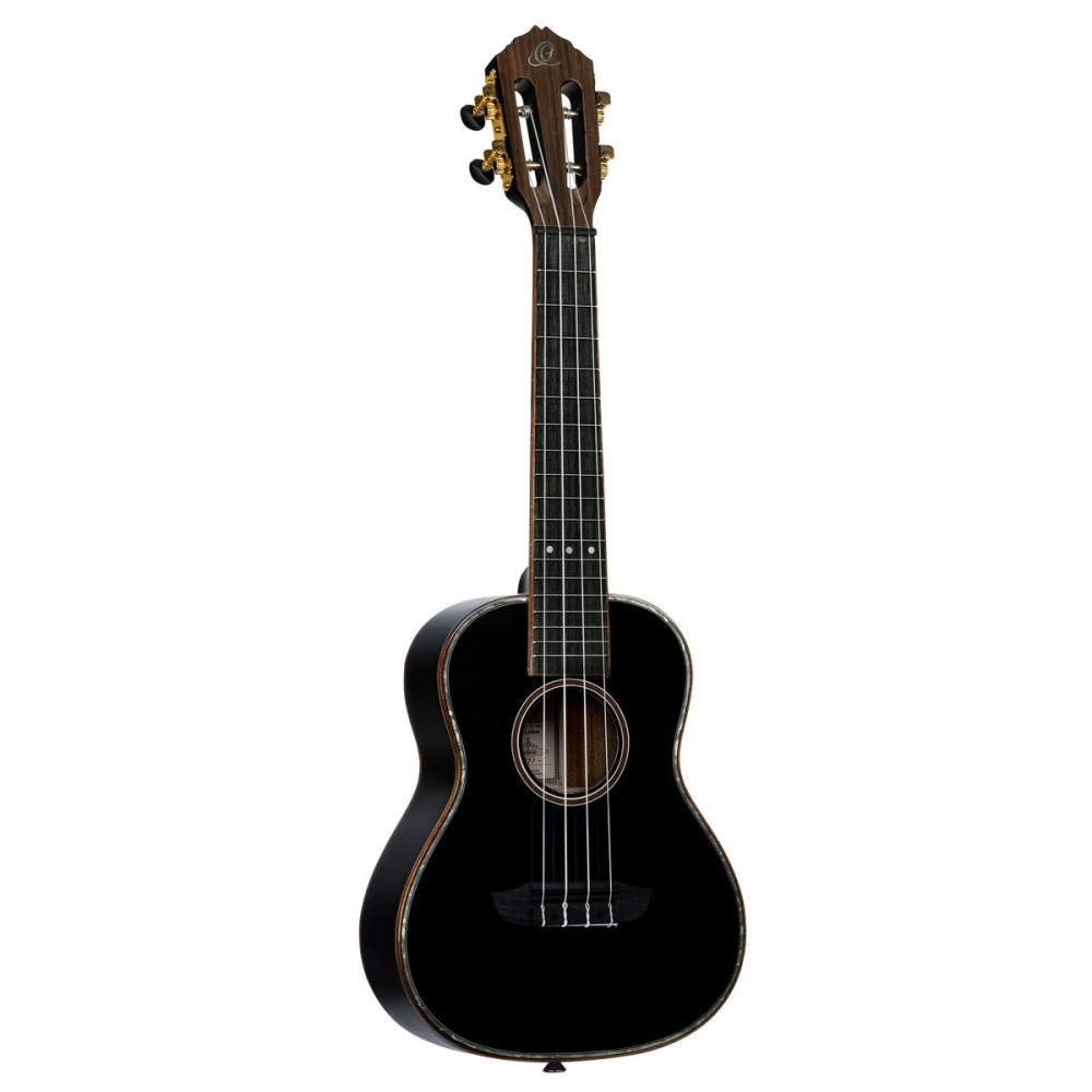 Ortega RUOX-CC Onyx Series Concert Ukulele 4 String - Spruce / Mahogany Black + Bag