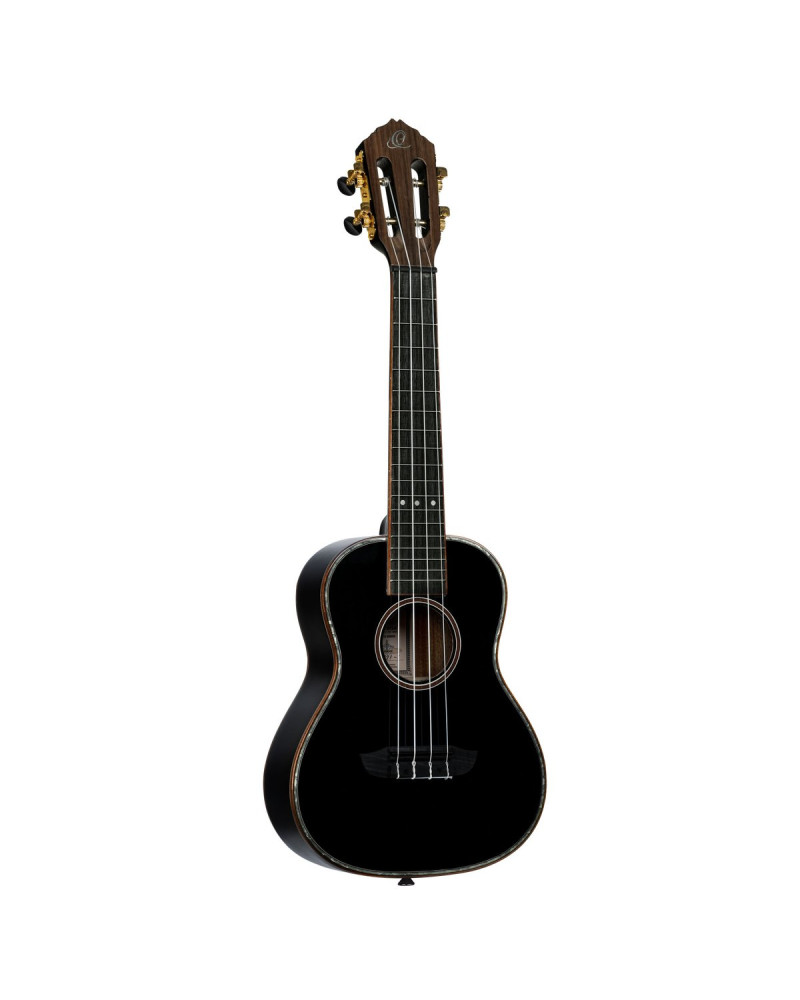 Ortega RUOX-CC Onyx Series Concert Ukulele 4 String - Spruce / Mahogany Black + Bag