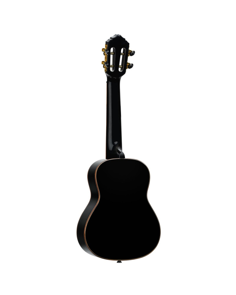 Ortega RUOX-CC Onyx Series Concert Ukulele 4 String - Spruce / Mahogany Black + Bag