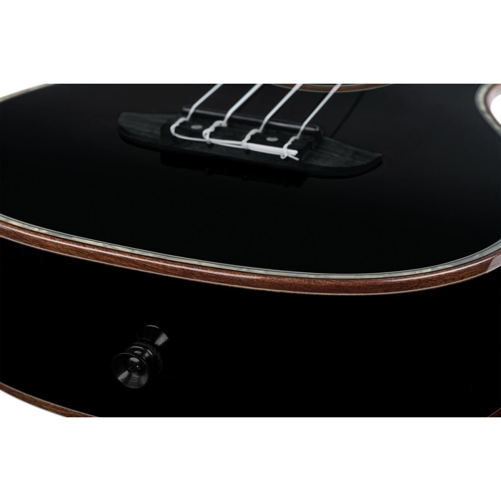 Ortega RUOX-CC Onyx Series Concert Ukulele 4 String - Spruce / Mahogany Black + Bag