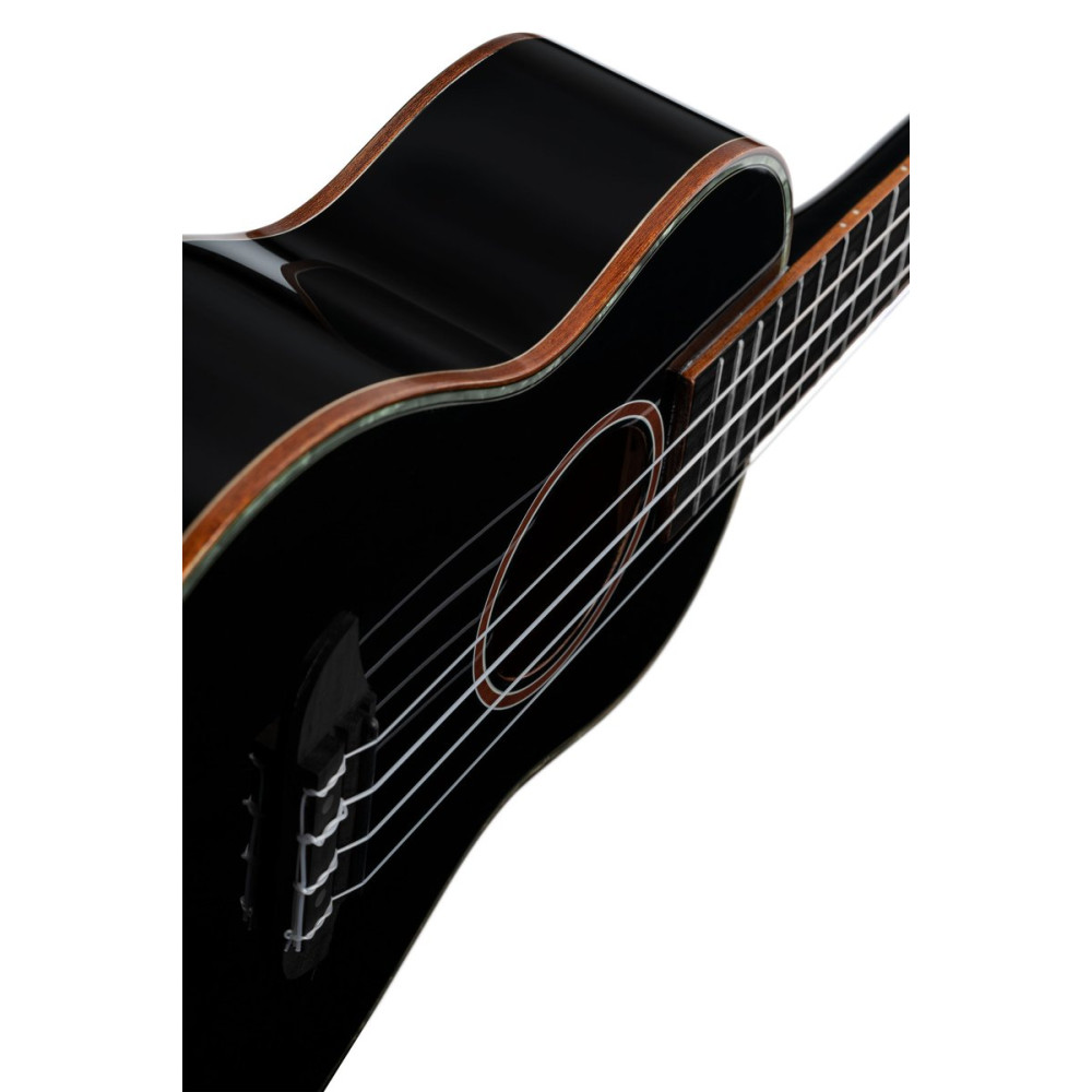 Ortega RUOX-CC Onyx Series Concert Ukulele 4 String - Spruce / Mahogany Black + Bag