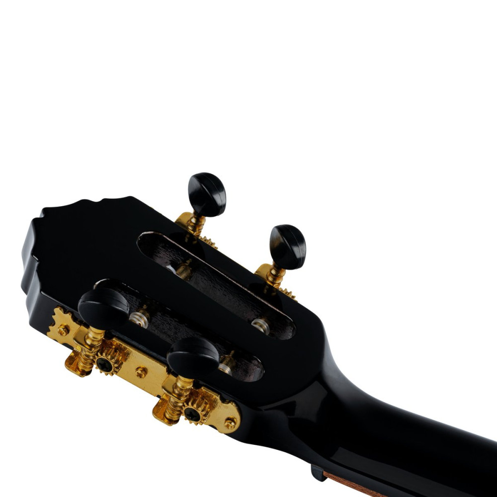 Ortega RUOX-CC Onyx Series Concert Ukulele 4 String - Spruce / Mahogany Black + Bag