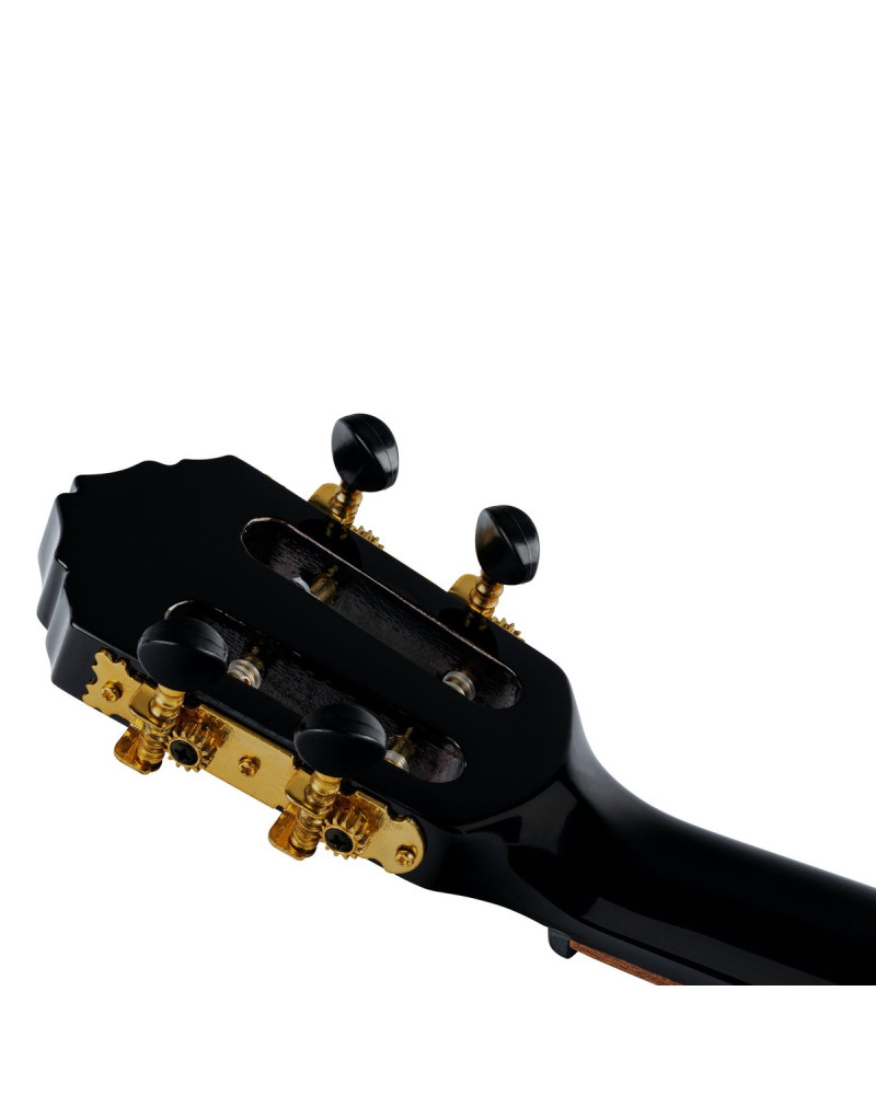 Ortega RUOX-CC Onyx Series Concert Ukulele 4 String - Spruce / Mahogany Black + Bag