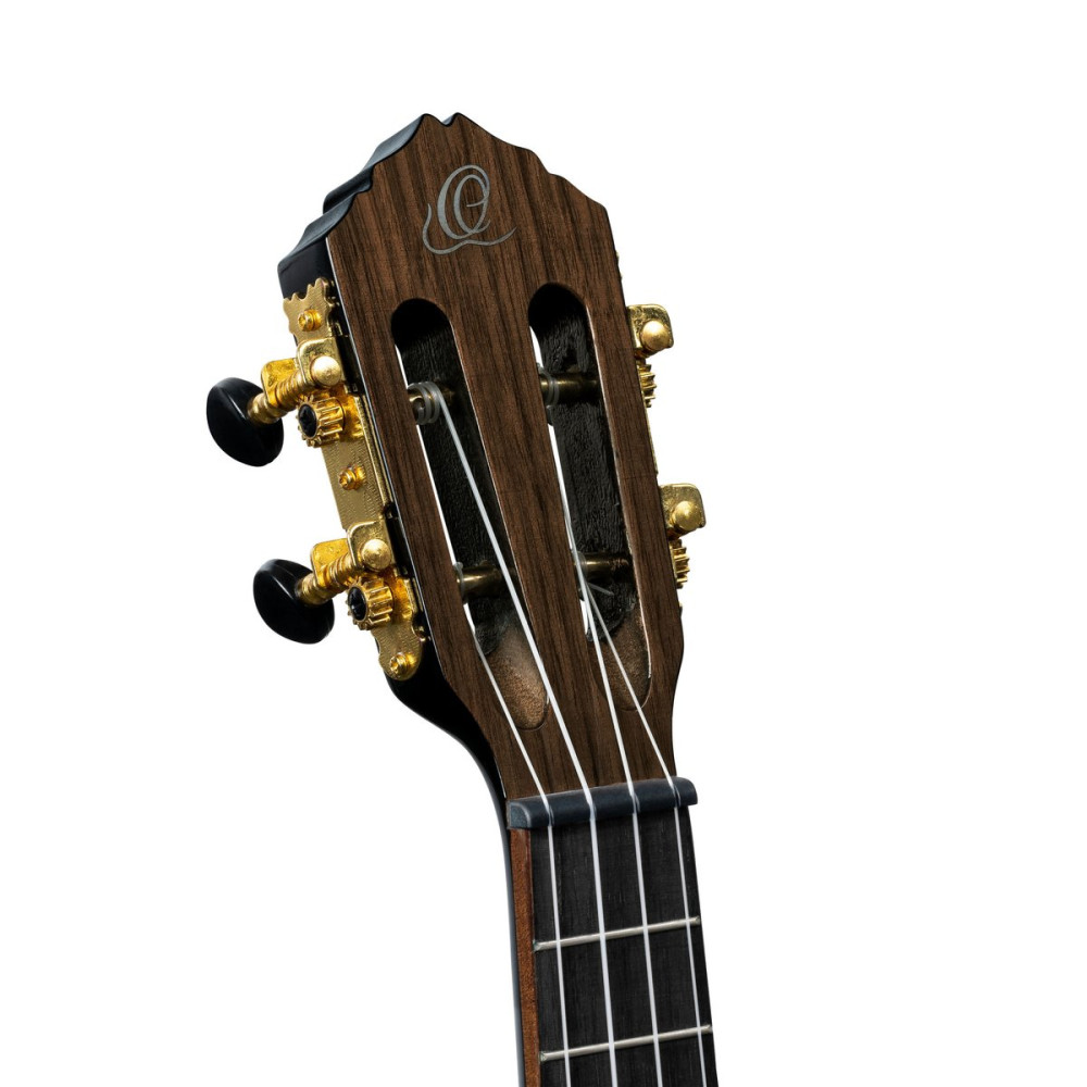 Ortega RUOX-CC Onyx Series Concert Ukulele 4 String - Spruce / Mahogany Black + Bag