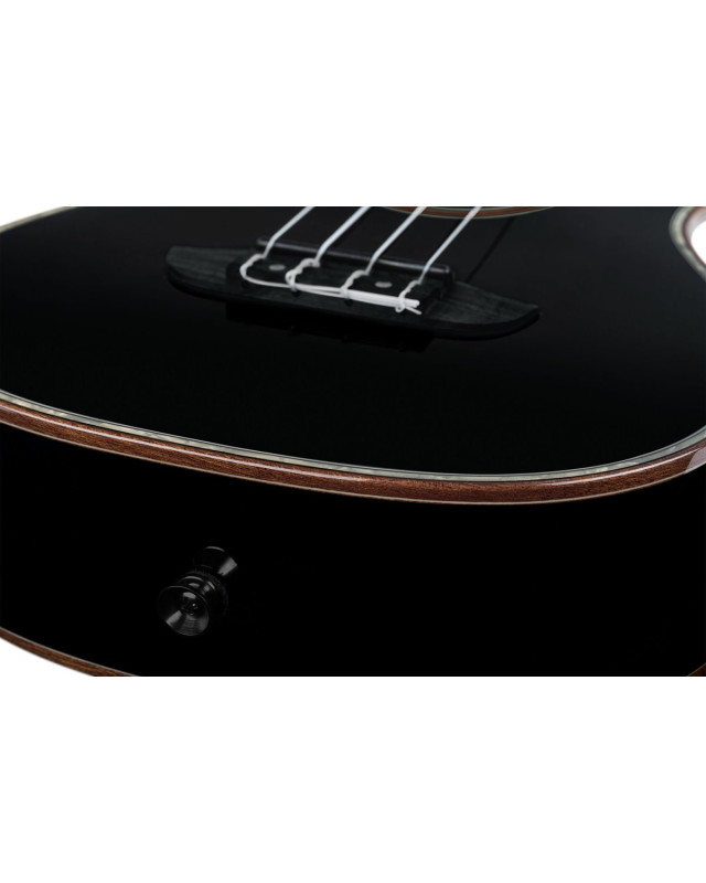 Ortega RUOX-CC Onyx Series Concert Ukulele 4 String - Spruce / Mahogany Black + Bag