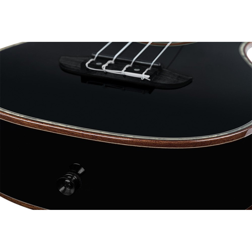 Ortega RUOX-CC Onyx Series Concert Ukulele 4 String - Spruce / Mahogany Black + Bag