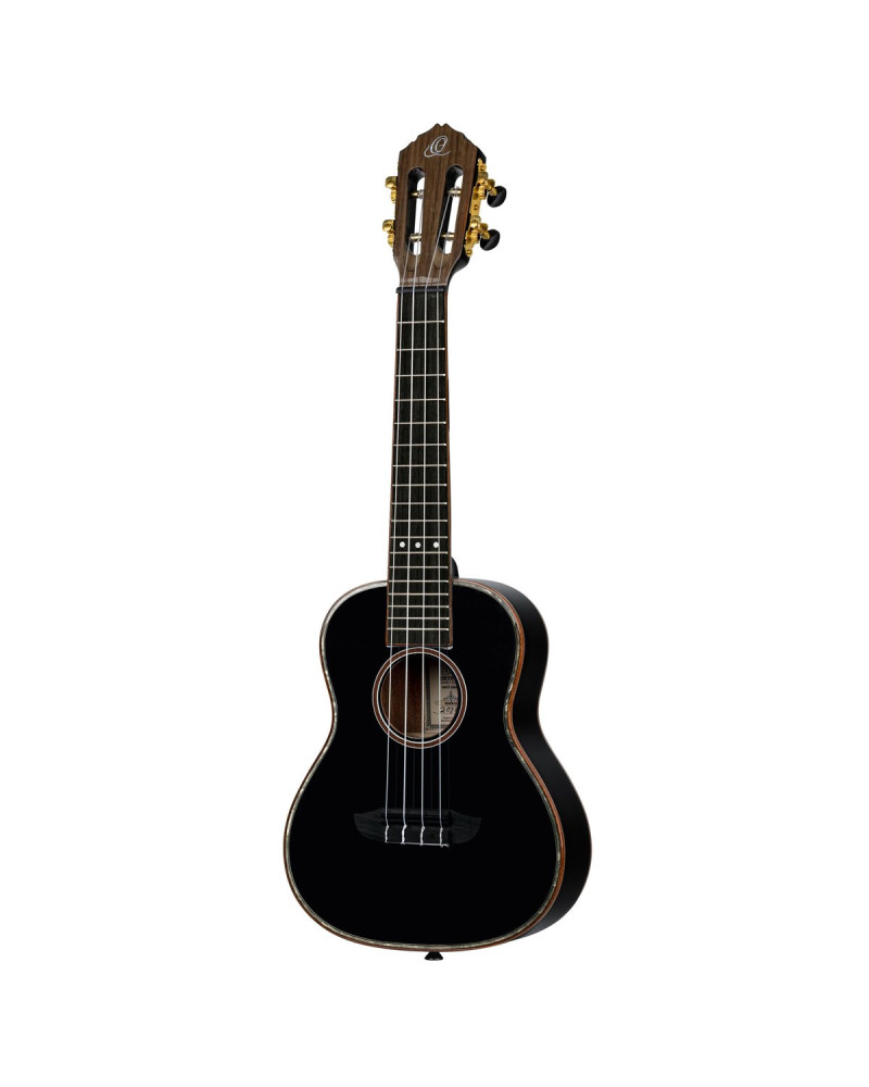 Ortega RUOX-CC Onyx Series Concert Ukulele 4 String - Spruce / Mahogany Black + Bag