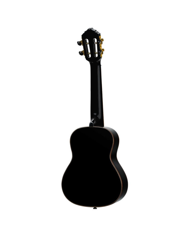 Ortega RUOX-CC Onyx Series Concert Ukulele 4 String - Spruce / Mahogany Black + Bag