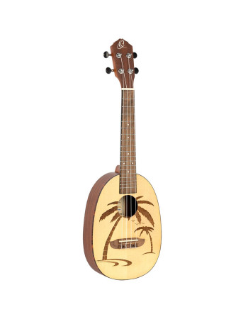 Ortega RUPA5 Bonfire Series Concert Ukulele 4 String - Spruce/Sapele Natural