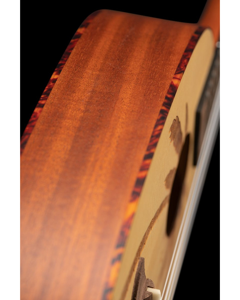 Ortega RUPA5 Bonfire Series Concert Ukulele 4 String - Spruce/Sapele Natural