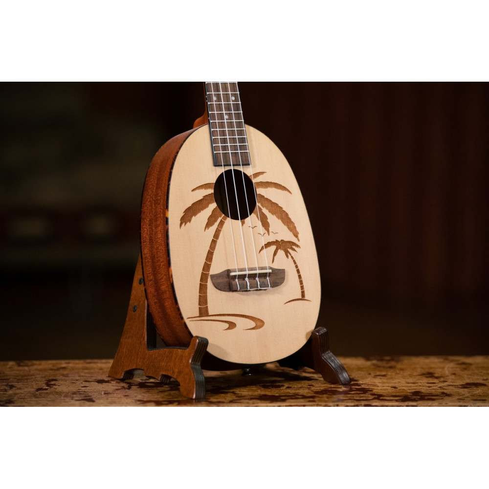 Ortega RUPA5 Bonfire Series Concert Ukulele 4 String - Spruce/Sapele Natural