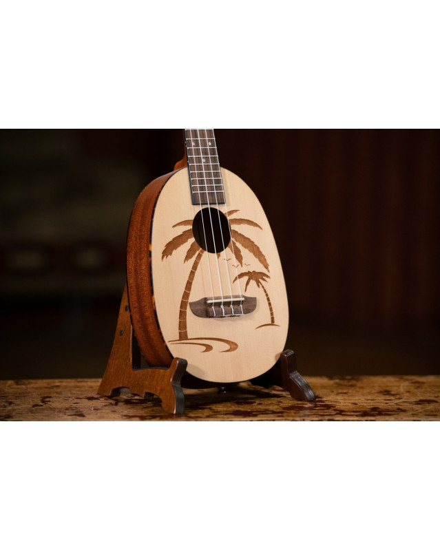 Ortega RUPA5 Bonfire Series Concert Ukulele 4 String - Spruce/Sapele Natural