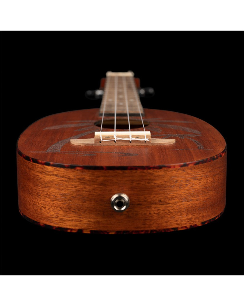 Ortega RUPA5MM Bonfire Series Concert Ukulele 4 String - Sapele Natural